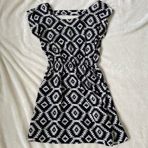Abstract patterned dress